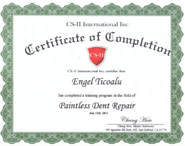 CS-II Paint Protection International Award Engel Ticoalu
