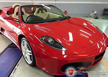 CS-II Paint Protection Indonesia Red Ferrari Glossy