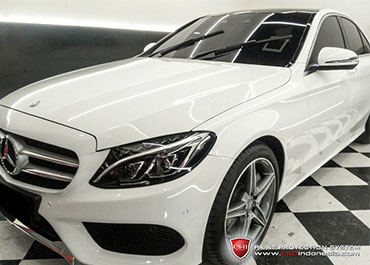 CS-II Paint Protection Indonesia White Mercedes Benz Glossy