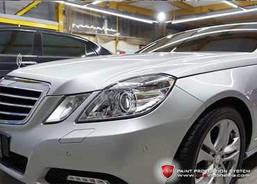 CS-II Paint Protection Indonesia White Mercedes Benz Glossy